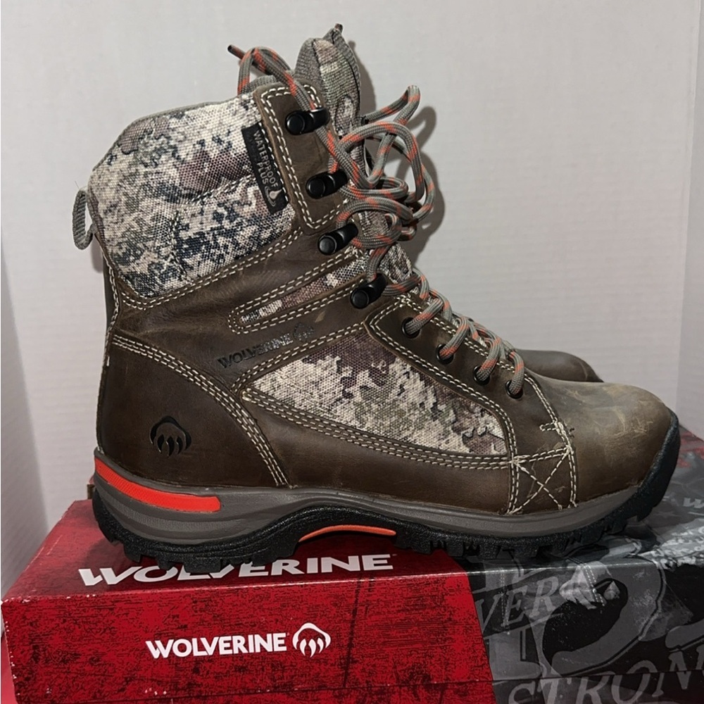 Wolverine Sightline Full-Grain Leather Camo Thinsulate 7" Women's Hunt Boot 8